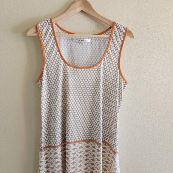 Max Studio Women's Orange and Grey Patterned Long Shirt Size M - Picture 1 of 4